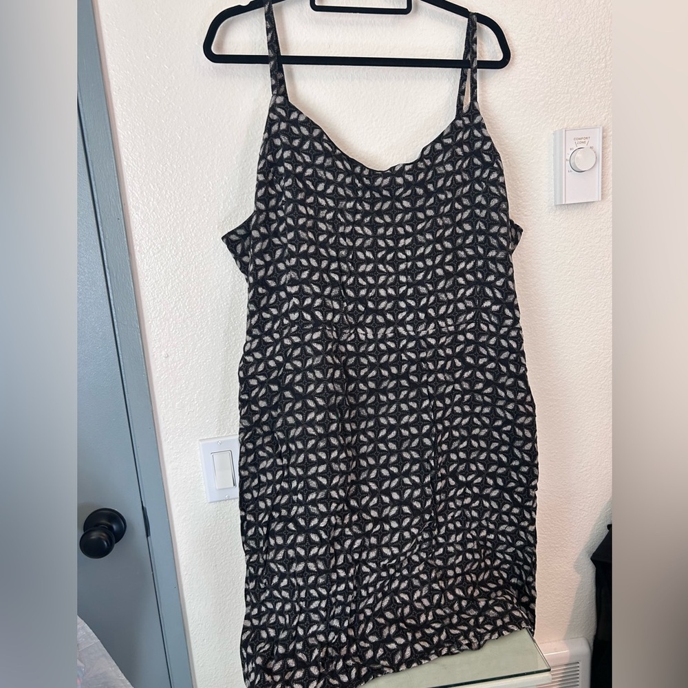 plus size black mini sundress